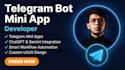 develop custom telegram bot, telegram mini app with ai integration