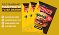 create luxury food menu,flyer, poster and brochure design