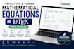 convert handwritten mathematical equations to latex and overleaf