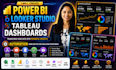 create google sheets, power bi, looker studio, excel, tableau dashboard, vba