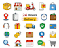 create flat vector and cartoon icons
