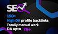 create high da profile backlinks with da 70 plus