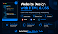 create a simple responsive website using HTML and CSS