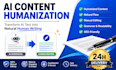 humanize ai content into natural human writing