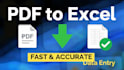 convert bangla, english PDF to excel with  accuracy