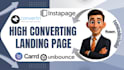 desgin landing page using unbounce, carrd website instapage, convertri