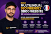 build multilingual seo friendly odoo website, setup odoo ecommerce customization