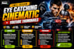 design eye catching cinematic youtube thumbnails