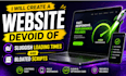 create a website devoid of sluggish loading times and bloated scripts