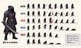 create 8bit 16bit pixel art character sprite sheet animation tileset 2d rpg game
