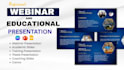 design webinar training presentation, course coaching slides, canva lecture note