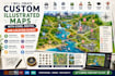 create custom illustrated maps icons routes and location guides