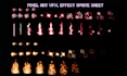 create custom pixel vfx, 2d game assets, effects, skill icon, sprite animation
