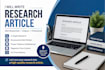 write and format research article for publication