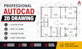 draw professional autocad 2d