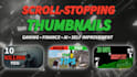 design catchy youtube thumbnails