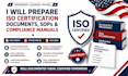prepare iso certification documents sops and compliance manuals