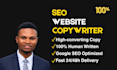 write professional website content, SEO copywriting