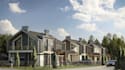 elevate 3d residential complex,concept community layout, architectural rendering