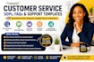 create customer service sops, faqs, and response templates