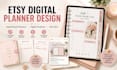 create etsy digital planner hyperlinked planner and etsy products