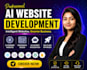 create ai powered website, ai web application and chatbot