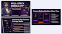 develop a high performance full stack mobile app with secure admin panel