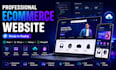develop a responsive ecommerce website with admin dashboard