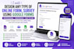 design any type of online form, survey using google forms