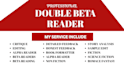 double beta read, offer inline feedback, manuscript, provide two detail report
