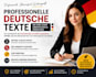 write professional german SEO articles and website content and copywriting