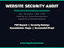 perform a professional website security audit and vulnerability report