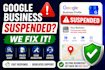 fix your suspended google business profile