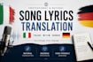 translate your song lyrics professionally