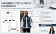design clothing tech pack fashion tech pack technical flat sketch design