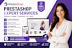 optimize your prestashop store, website design, customization, bug fix, rank SEO