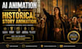 create cinematic ai animation and historical story videos