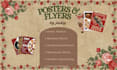 design clean and aesthetic posters and flyers