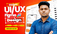 do UI UX design website, figma website design, and website UI UX