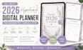 create 2026 hyperlinked digital planner for goodnotes, canva and etsy
