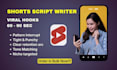 write viral youtube shorts scripts with hooks for your channel