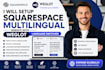 setup squarespace multilingual website with weglot language switcher bilingual