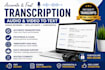 transcribe audio and video accurately