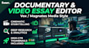 edit premium youtube documentaries and video essay style