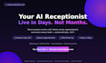 build a ai voice receptionist, that books appointments