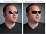 professionally remove glare or reflections from glasses