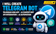create telegram bot, telegram mini app, ai chatgpt bot and API integration