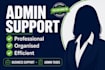 help with admin and business support tasks