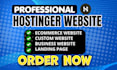 migrate your wix godaddy or webador website to wordpress hostinger