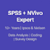 do spss nvivo data analysis with charts and survey design